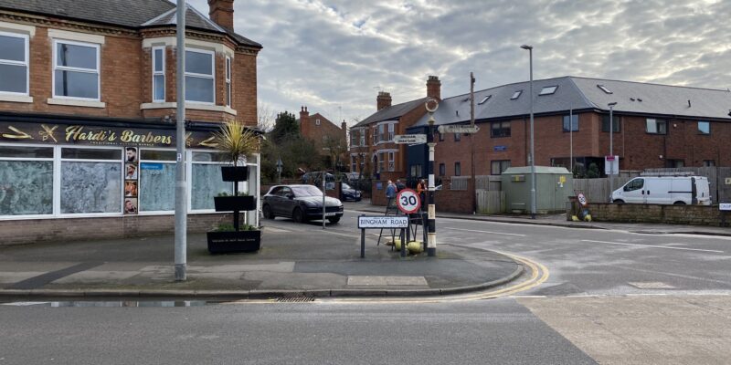 Radcliffe on Trent in March 2021
