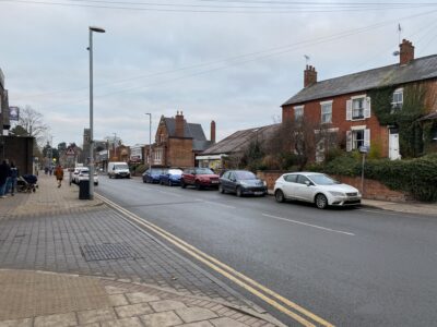 Radcliffe on Trent High Street in 2022