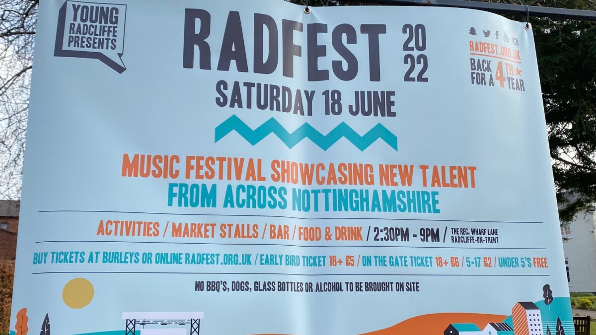Radfest 2022 Poster in Radcliffe on Trent