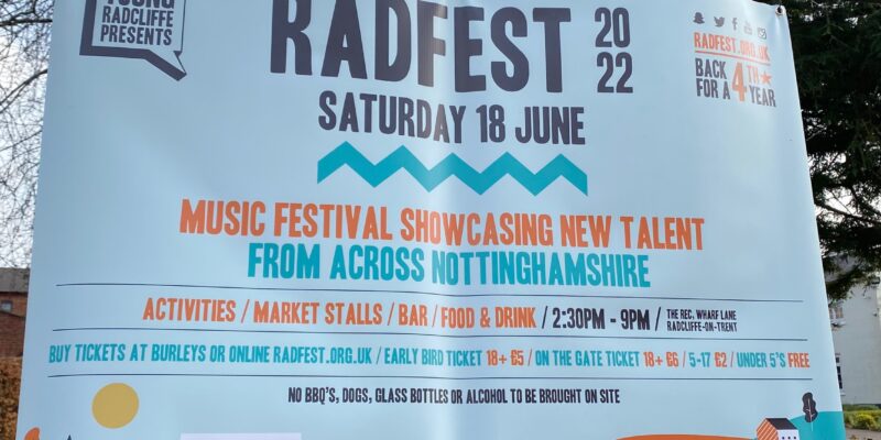 Radfest 2022 Poster in Radcliffe on Trent