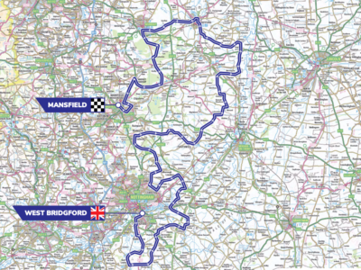 Nottinghamshire Route of Tour of Britain 2022