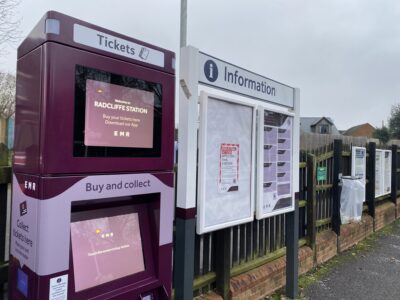 Ticket Machine at Radcliffe on Trent Station - RadcliffeOnTrent.co