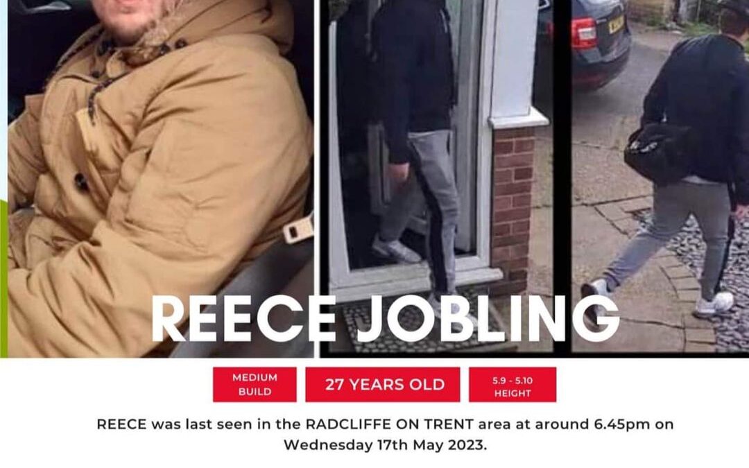 Reece Jobling Missing Person in Radcliffe on Trent