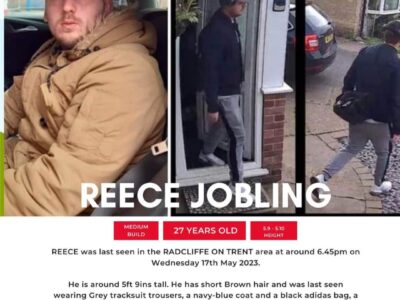 Reece Jobling Missing Person in Radcliffe on Trent