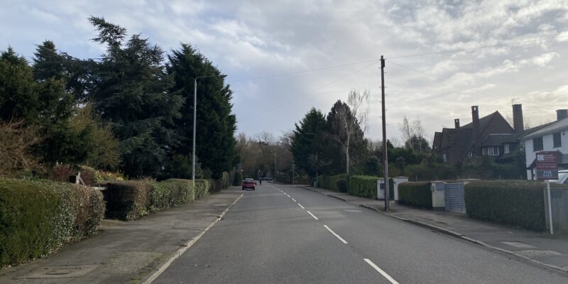 Cropwell Road in Radcliffe on Trent