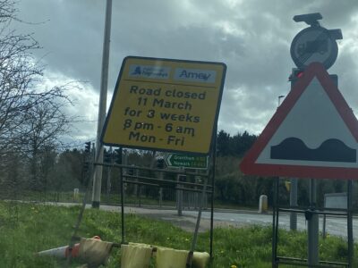 Radcliffe A52 Road Closure March 2024