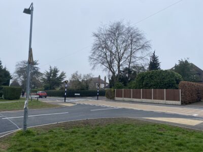Humped Crossing at Shelford Road in Radcliffe on Trent