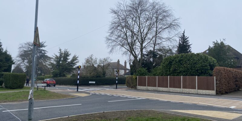 Humped Crossing at Shelford Road in Radcliffe on Trent